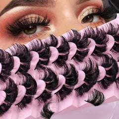 7 Pairs DIY Lash Clusters Extension False Eyelashes D Curling Long Lasting