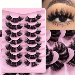 7 Pairs DIY Lash Clusters Extension False Eyelashes D Curling Long Lasting