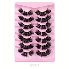 7 Pairs DIY Lash Clusters Extension False Eyelashes D Curling Long Lasting