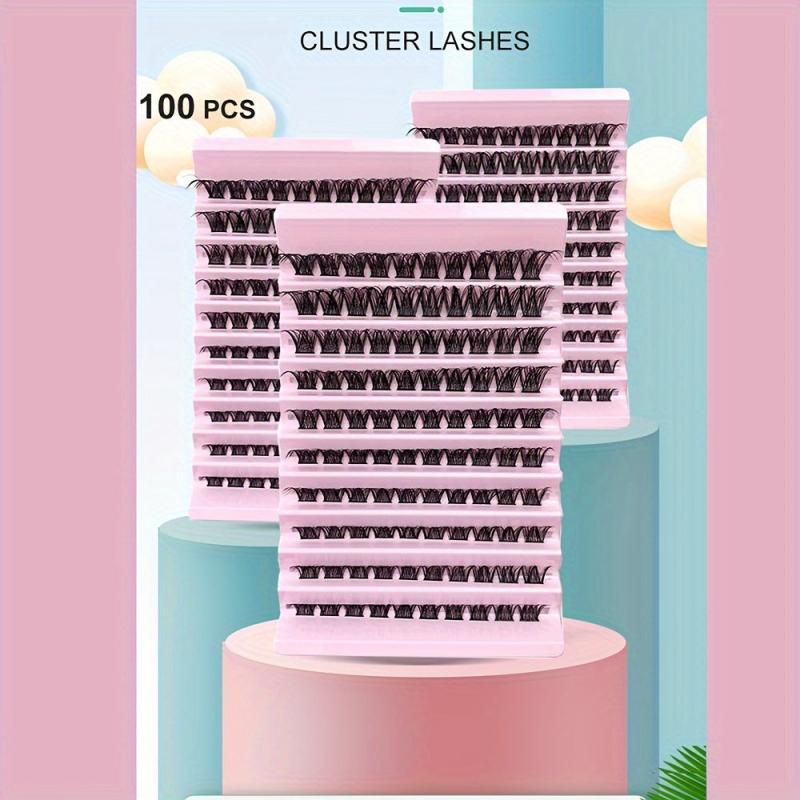 100pcs 8-16mm Mix D Curl Cluster Lashes Individual Lashes Lash Extensions