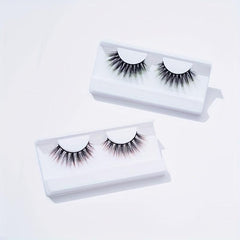 2 Pairs Colorful Long Lasting Fluffy False Eyelashes for Party Cosplay