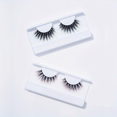 2 Pairs Colorful Long Lasting Fluffy False Eyelashes for Party Cosplay