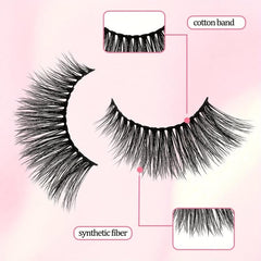 5 Pairs Cat Eye Lashes Fluffy Cluster Faux Mink False Eyelashes