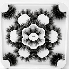 14 Pairs 25mm Faux Mink Hair False Eyelashes Dense Curling Easy Apply