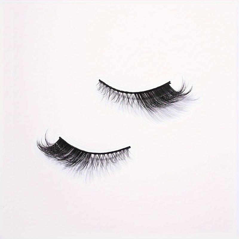 7 Pairs Fluffy Cross Eye Lashes for Eye End Elongation 15mm