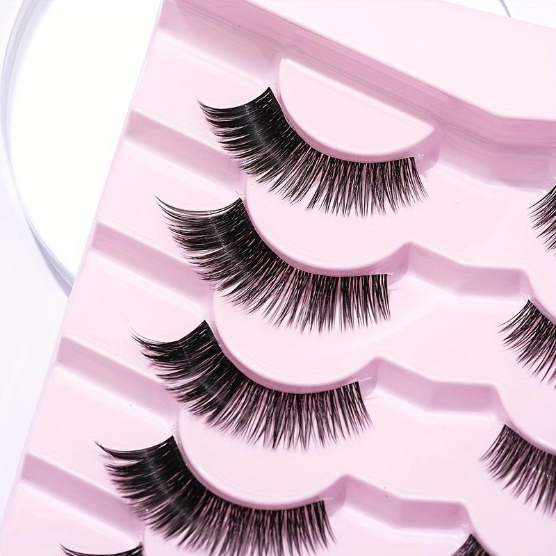 Thick False Eyelashes Clear Band Manga Lashes 14mm
