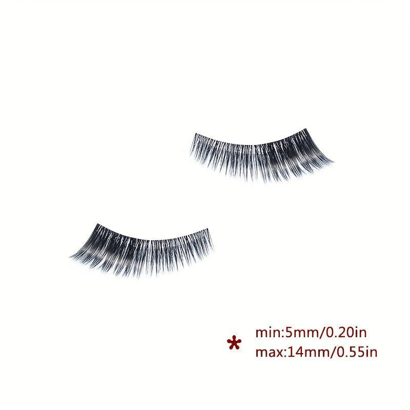 Thick False Eyelashes Clear Band Manga Lashes 14mm