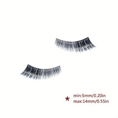 Thick False Eyelashes Clear Band Manga Lashes 14mm