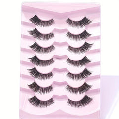 Thick False Eyelashes Clear Band Manga Lashes 14mm