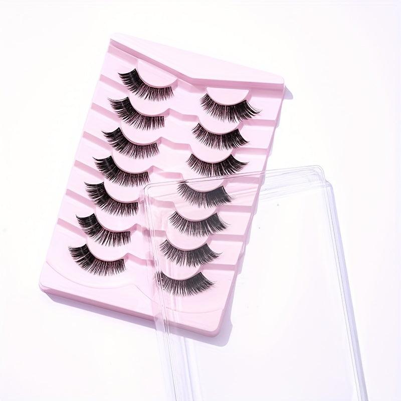 Thick False Eyelashes Clear Band Manga Lashes 14mm