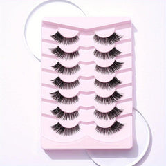Thick False Eyelashes Clear Band Manga Lashes 14mm