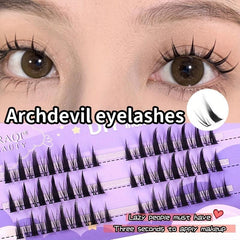 3 Rows Feathe Tail Stems Self Grafting False Eyelashes