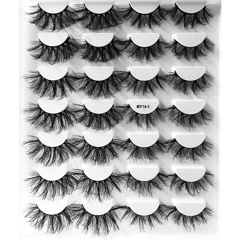 3D Faux Mink Hair Cross Thick Eyelashes