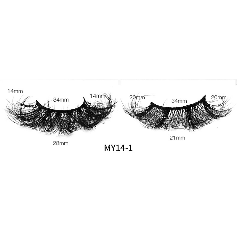3D Faux Mink Hair Cross Thick Eyelashes