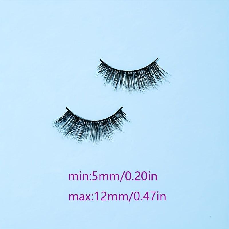 10 Pairs Winged End Eye Elongated False Eyelashes