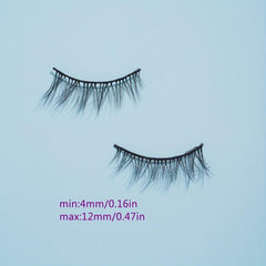 7 Pairs Half False Eyelashes Wispy Cross Natural Look Lashes