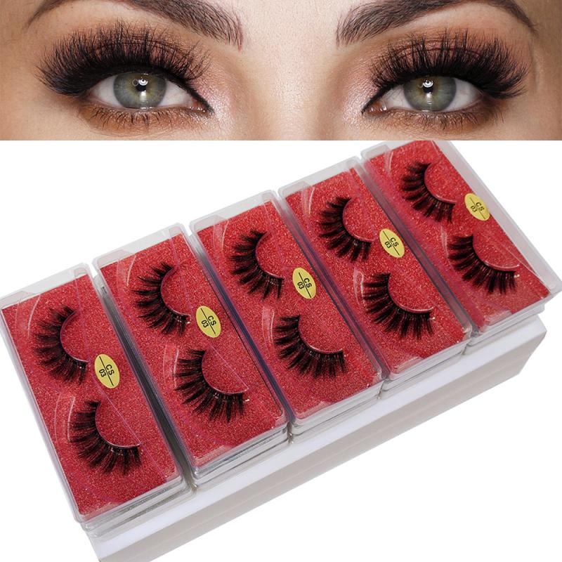 20 Pairs 3D Mink Lashes Natural False Eyelashes Set Glitter Boxes