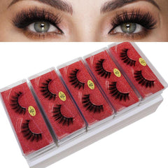 20 Pairs 3D Mink Lashes Natural False Eyelashes Set Glitter Boxes