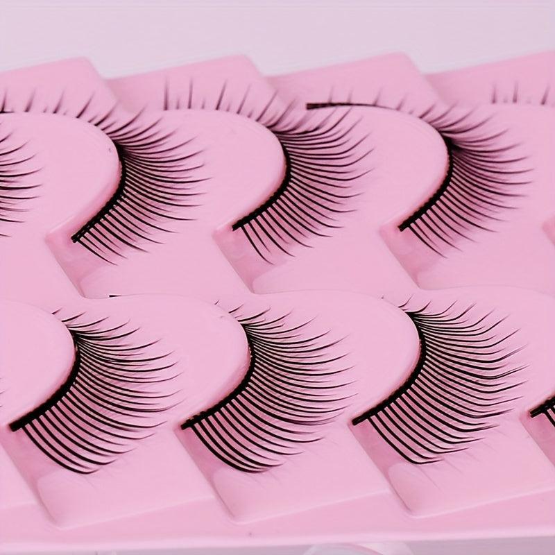 10 Pairs Natural Wispy Cosplay False Eyelashes