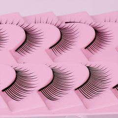10 Pairs Natural Wispy Cosplay False Eyelashes