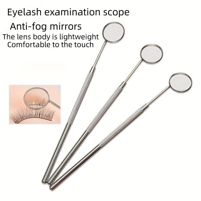 Eyelash Extension Grafting Mirror Stainless Steel Handle