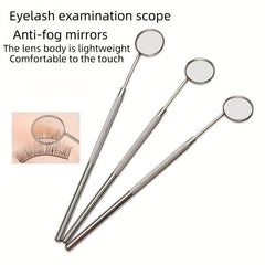 Eyelash Extension Grafting Mirror Stainless Steel Handle