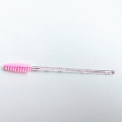50pcs Crystal Eyelash Mascara Brushes for Daily Makeup and Eyebrow Grooming