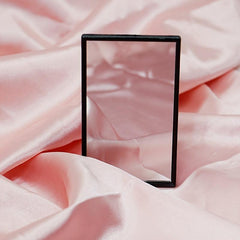 Portable Rectangular Pocket Mirror for Travel and Home Use