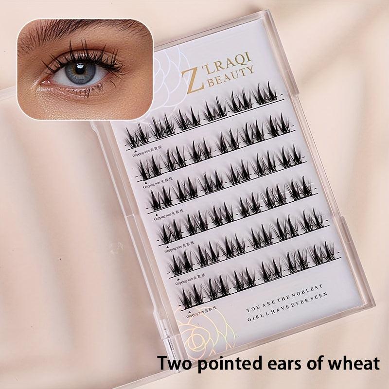 Cluster Lashes With Polymer Coated Adhesive Strip