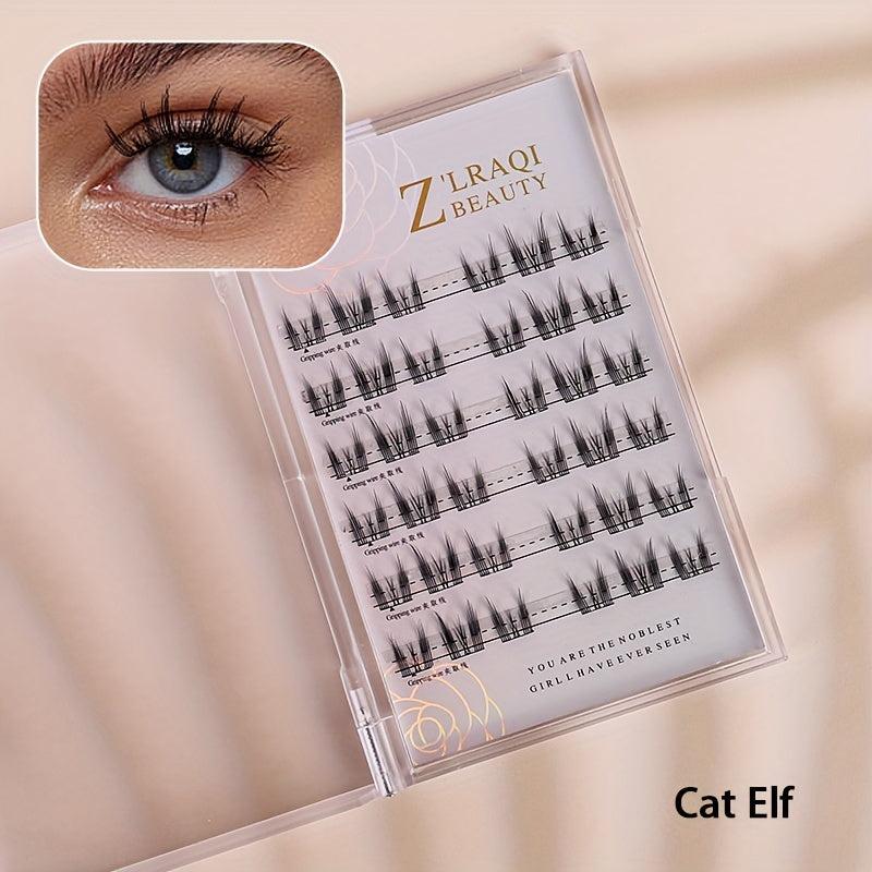 Cluster Lashes With Polymer Coated Adhesive Strip
