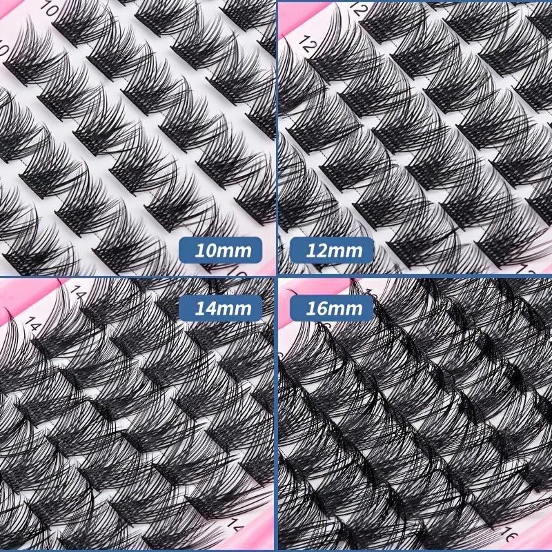 Lash Clusters 72 Pcs Individual Cluster Lashes D Curl Volume Lashes