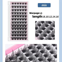 Lash Clusters 72 Pcs Individual Cluster Lashes D Curl Volume Lashes