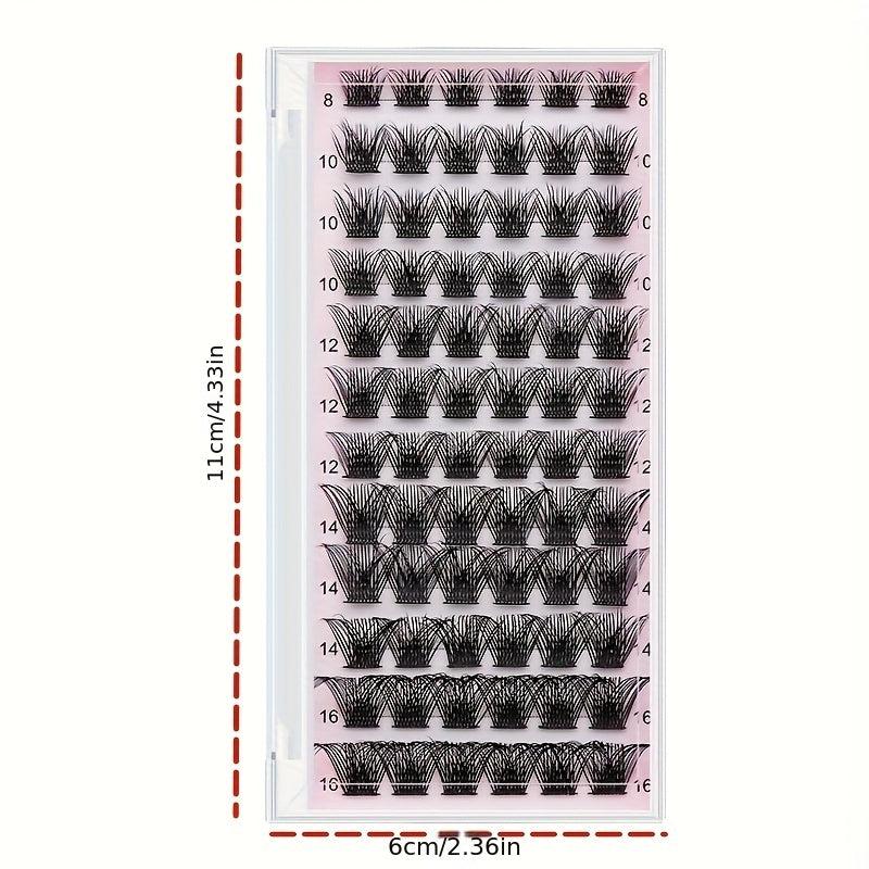 Lash Clusters 72 Pcs Individual Cluster Lashes D Curl Volume Lashes