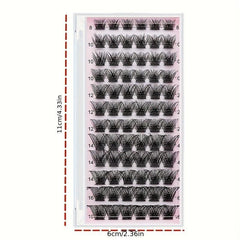 Lash Clusters 72 Pcs Individual Cluster Lashes D Curl Volume Lashes