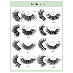 10 Pairs Fluffy Faux Mink Lashes Dramatic Volume Curly False Eyelashes