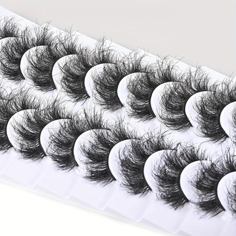 10 Pairs 8D Faux Mink Short False Eyelashes