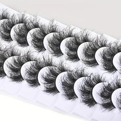 10 Pairs 8D Faux Mink Short False Eyelashes