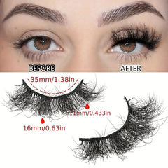 10 Pairs 8D Faux Mink Short False Eyelashes