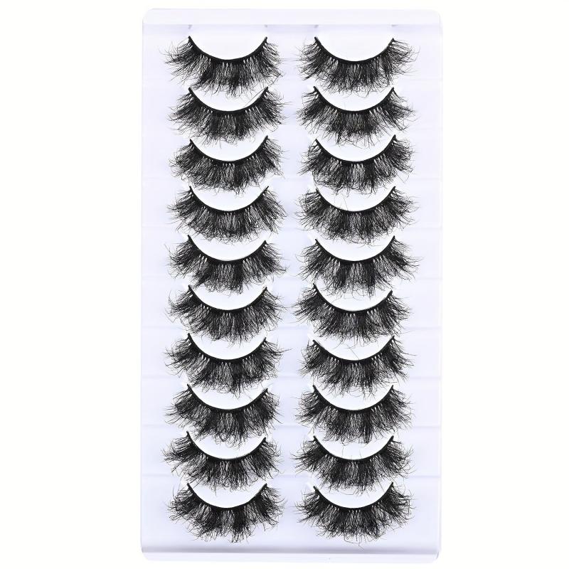 10 Pairs 8D Faux Mink Short False Eyelashes