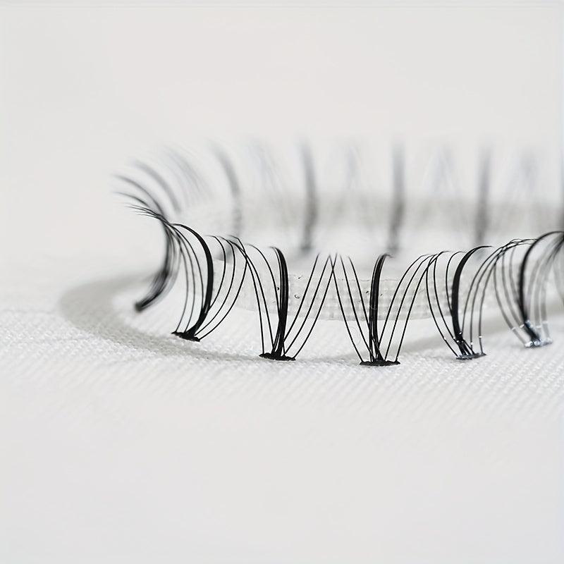 320Pcs Manga Lower Lashes Fishtail Style Eyelashes Cluster Extension