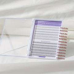 320Pcs Manga Lower Lashes Fishtail Style Eyelashes Cluster Extension
