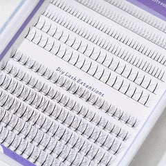 320Pcs Manga Lower Lashes Fishtail Style Eyelashes Cluster Extension