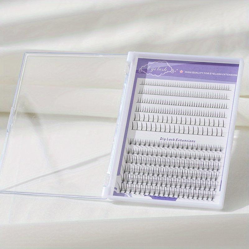 320Pcs Manga Lower Lashes Fishtail Style Eyelashes Cluster Extension