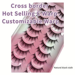 3D Manga Lashes Natural Volume Crisscross Fluffy Anime Lashes