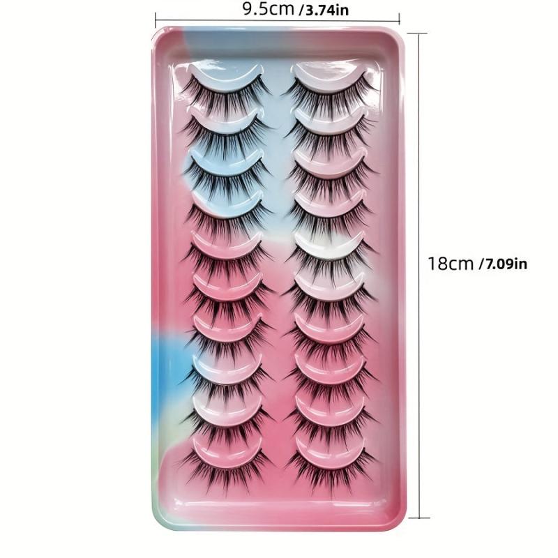 3D Manga Lashes Natural Volume Crisscross Fluffy Anime Lashes