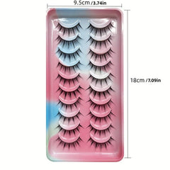 3D Manga Lashes Natural Volume Crisscross Fluffy Anime Lashes