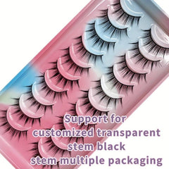 3D Manga Lashes Natural Volume Crisscross Fluffy Anime Lashes