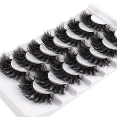 7 Pairs 3D Wispy Cat Eye Lashes Natural Look Strip False Eyelashes