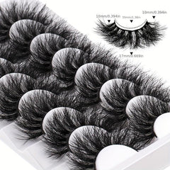 7 Pairs 3D Wispy Cat Eye Lashes Natural Look Strip False Eyelashes