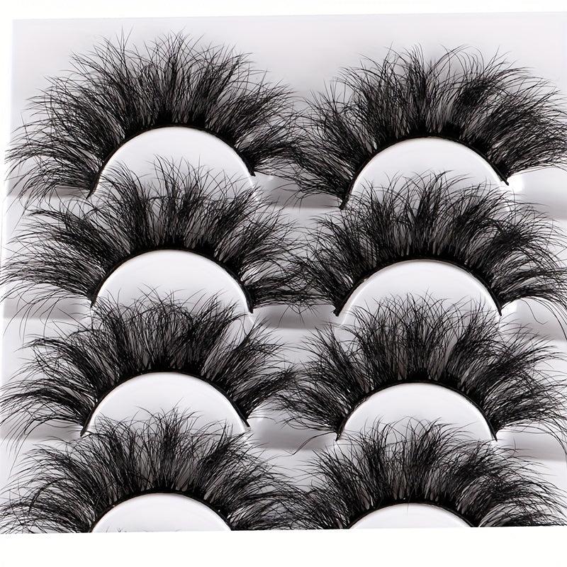 7 Pairs 3D Wispy Cat Eye Lashes Natural Look Strip False Eyelashes